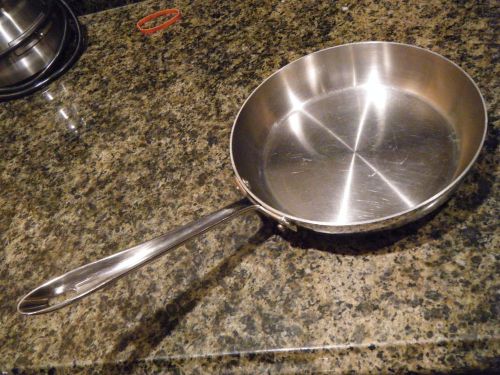 All Clad Stainless triply 9.5&#034; French frypan, used, very good condition
