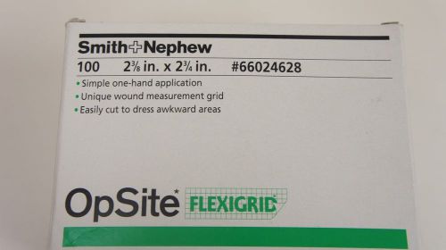 Smith&amp;Nephew 66024628 OpSite Flexigrid Transparent Dressing 2-3/8x2-3/4&#034; ~100/Bx