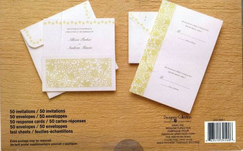 BLANK IMPRINTABLE INVITATIONS &amp; RESPONSE CARDS, ENVELOPES...~BOXES OF 50
