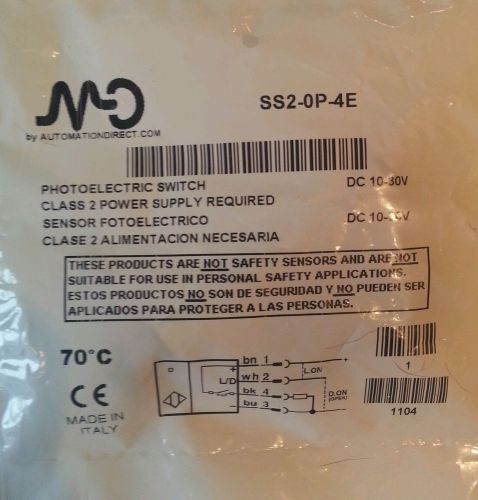 BRAND NEW!!! Automation Direct Model SS2-0P-4E Inductive Proximity Switch