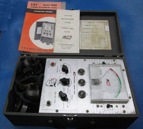 VINTAGE B&amp;K 440 CRT Tester &amp; Cathode Rejuvenator  NOT TESTED - Parts/Project