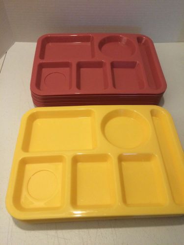 Food Trays 6 Compartment School Daycare Hospital Food Tays