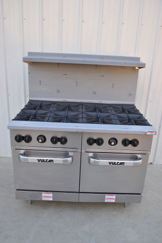 Vulcan 48ss-8bp  endurance natural gas range, 8 burner and  2 oven for sale
