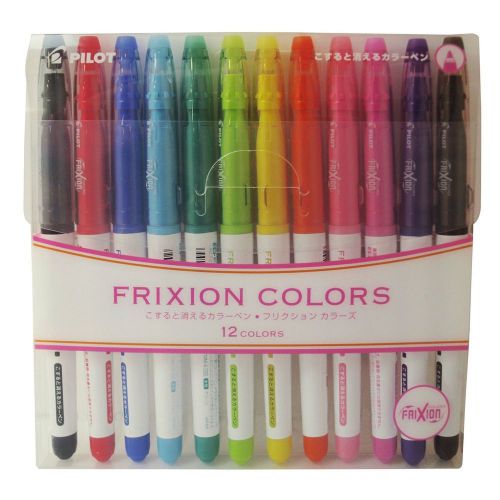 New Pilot FriXion Colors Erasable Marker 12 Color Set Japan F/S