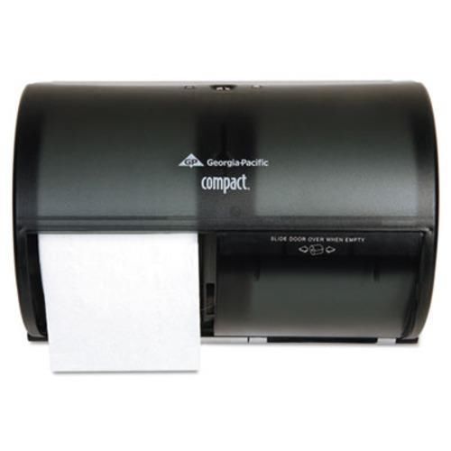 (8) georgia pacific compact 2-roll side by side tissue dispensers 56784 smoke for sale