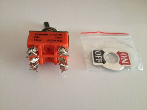 5pcs 4-pin toggle on-off switch 15a 250vac for sale