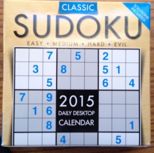 Classic Sudoku 2015 Daily Desktop Calendar Brand New-
							
							show original title