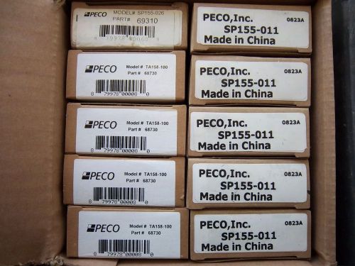 Lot of peco hvac controls (5) sp155-011, (4) ta 158-100 and (1) sp155-026 for sale