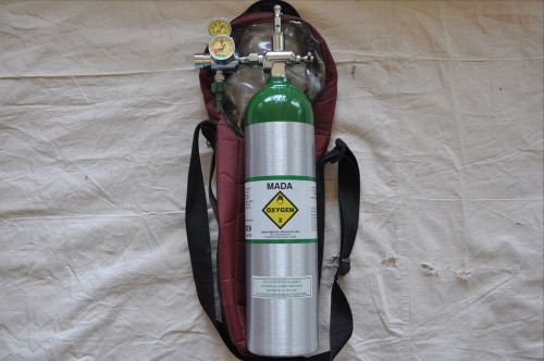 Oxygen therapy regulator type 1335 and aluminum oxygen tank, mada medical for sale