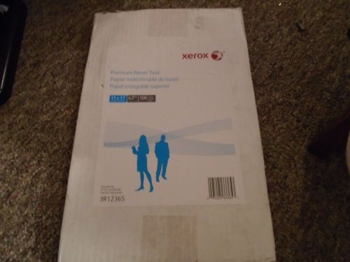 Xerox 11&#034; x 17&#034; Premium Never Tear Paper (3R12365) Box of 100 Sheets