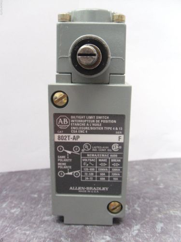 New Allen Bradley 802T-AP Plug-in Limit Switch Oil Tight Series F