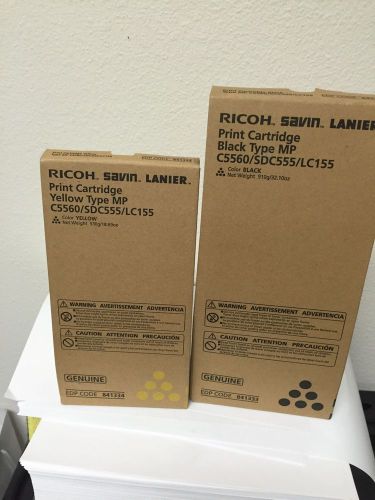 Yellow And Black Ricoh/Savin/Lanier MPC5560/SDC555/LC155 OEM Toner