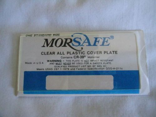 LOT OF 73,  MONOMER CR39, 2&#034; x 4 1/4&#034;, CLEAR ALL PLASTIC, WELDING COVER PLATES