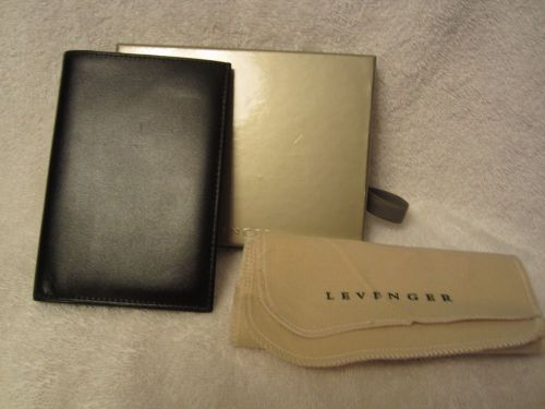 Levenger International Pocket Briefcase Black *NIB*