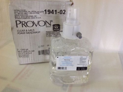Gojo provon clear &amp; mild foam handwash case of 2-1200ml- 1941-02 exp 1/2018 for sale