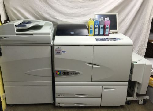 RISO HC5500 COPY MACHINE HS2000 SCANNER OFFICE COPIER PRINTER PRESS COLOR