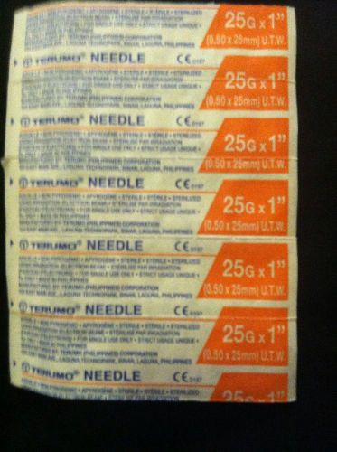 terumo needles 25 G X 1&#034; .. 37 Pack