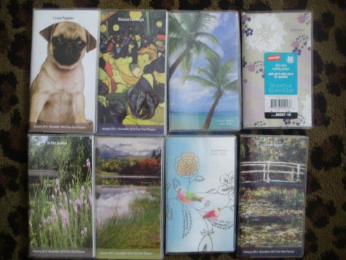 Lot of 8 Monthly Pocket Calenders / 2 Year Monthly Planners 2015-2016  Calenders