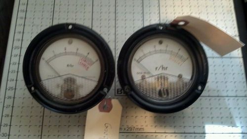 Two working 50 uA  gauges pulled from cdv 717 survey meters radiation detectors