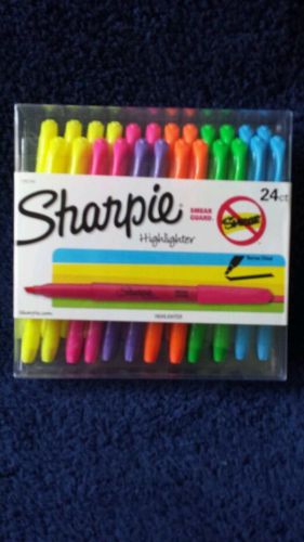 NEW Sharpie accent highlighters 24 assorted Colorful Study School Office Supply