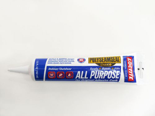 Clear 5.5 oz Loctite Polyseamseal Caulk+ All Purpose Adhesive Indoor/Outdoor