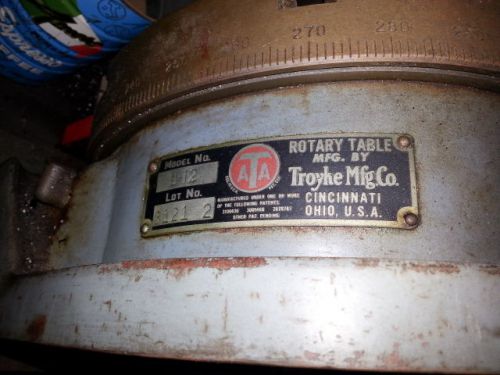 Troyke 12-inch Rotary Table, Made in USA