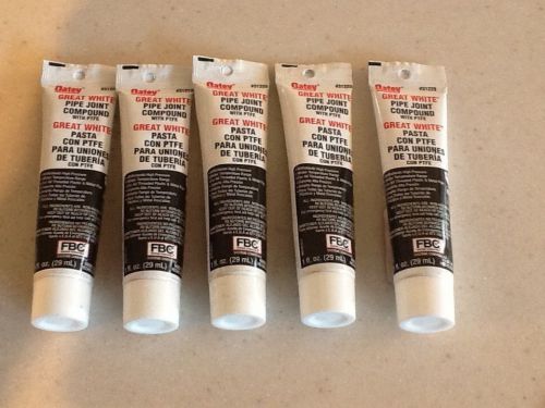 5 Tubes of Oatey Great White 1 oz. Pipe-Joint Compound
