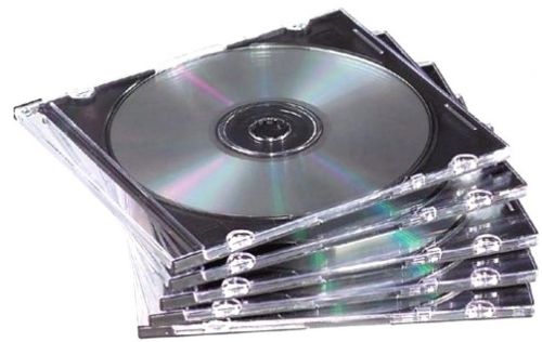 Five (5) Brand New Slim 5.2 mm Jewel CD Cases