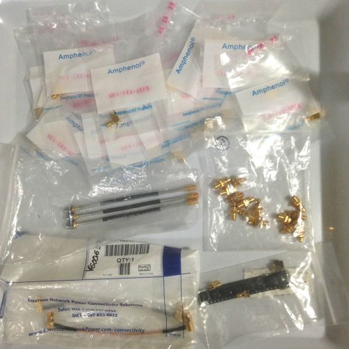 Electronic Components : Lot of RF Connectors SMA Assembly Cable Amphenol etc