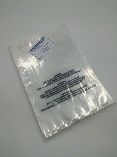 100 2 mil 6&#034; x 9&#034; CLEAR Suffocation Warning Flat Poly Bags ULINE - Free Shipping