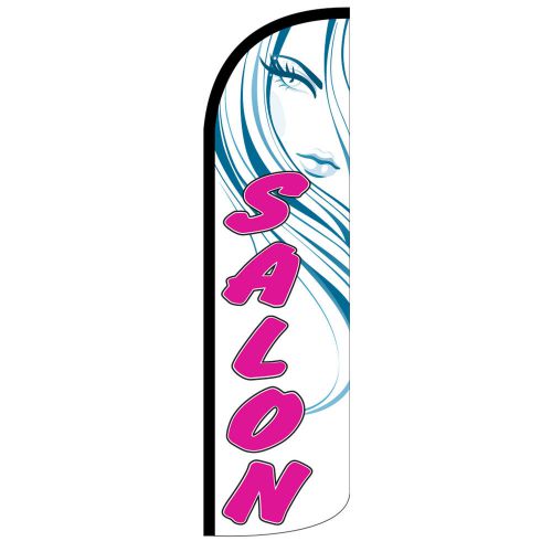 Salon swooper flag jumbo sign feather banner made usa for sale