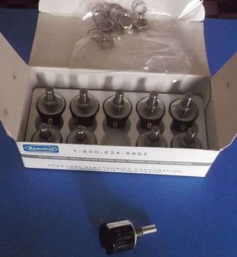 534-100ohm 534-11101 - QTY 1 - SPECTROL POTENTIOMETERS 100 Ohms 10 Turns 2W NEW