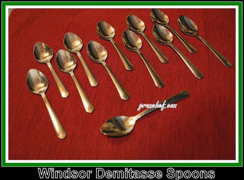 36 Pieces  Demitasse Spoons - Windsor Pattern ~  New In Boxes - Stainless Steel