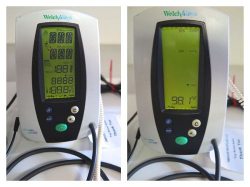 Welch allyn 420 suretemp mobile temperature b/p vital signs lcd patient monitor for sale