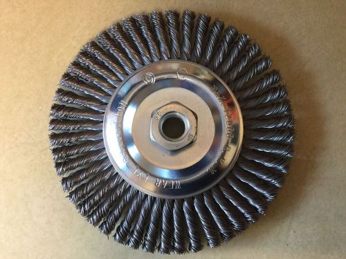 6&#034; Wire Wheel With 5/8-11 Hub, Pack Of 5, Carbon Steel