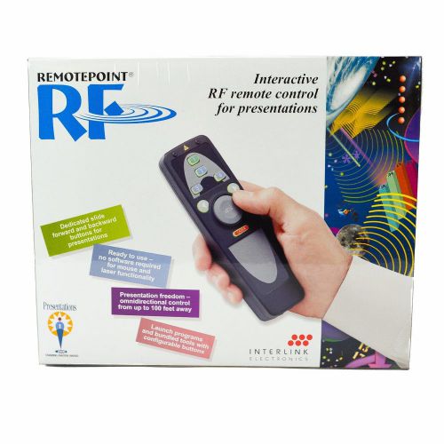 Nib interlink vp4810 remotepoint rf wireless pc remote control laser pointer for sale