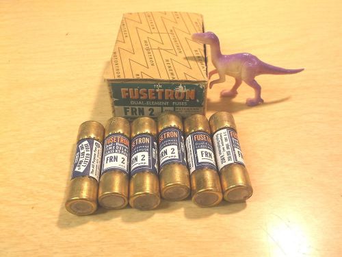 NEW LOT OF 6 FUSETRON FUSES FRN2 250V FREE SHIPPING