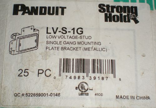PANDUIT LV-S-1G LOW VOLTAGE INTEGRAL MOUNTING BRACKET BOX OF 25