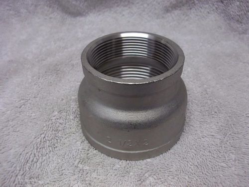 2-1/2&#034; x 2&#034; - (10x) threaded reducer coupling 150# - 304l stainless steel bewing for sale