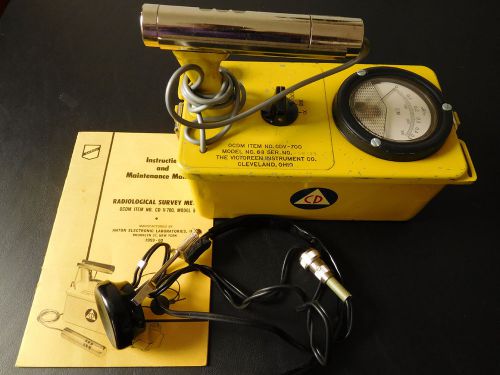 Vintage Anton Radiological  Survey  Meter Radiation Detector System.