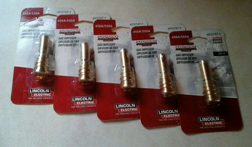 LINCOLN KP2747-1 450A/550A MAGNUM PRO MIG WELDING GAS DIFFUSER - NEW - BOX OF 5