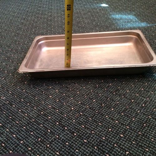 1/2 Size Standard Weight Economy Stainless Steel Steam Table / Hotel Pan 4&#034; Deep
