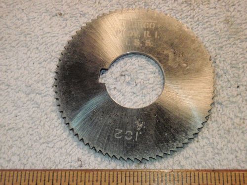 THURSTON 2 3/4&#034; x .102&#034; x 1&#034; STRAIGHT TOOTH Side Milling Cutter USED in EX COND