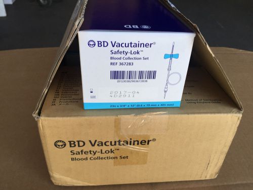 4 Boxes of BD Vacutainer 23g Safety-Lok Blood Collection Set (Ref. 367283)
