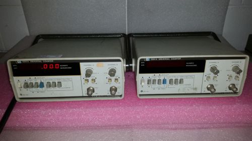 (2) HP Hewlett-Packard 5314A Universal Frequency Counters - one has Opt 001 TCXO