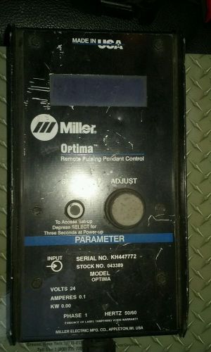 Miller optima remote pulsing pendant control