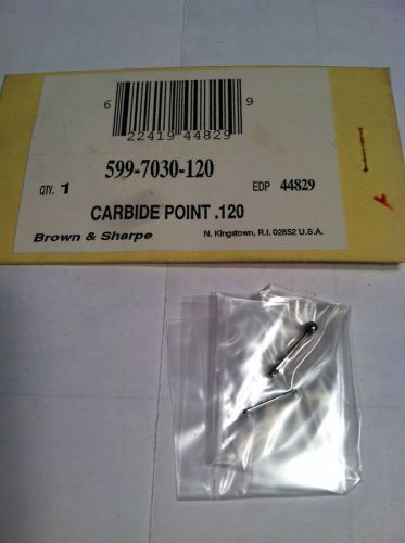 BROWN &amp; SHARPE, EDP#44829, #599-7030-120, .120&#034; CARBIDE  CONTACT POINT