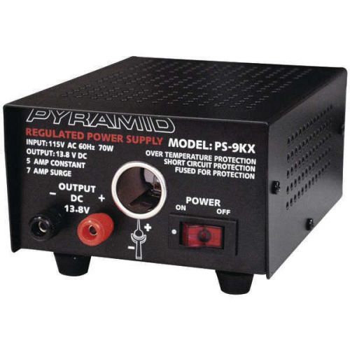 Pyramid ps9kx power supply 115v ac 60hz 70 watts input 5a constant/7a surge for sale