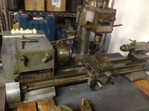 MAXIMAT 7 LATHE/MILL COMBO  with TURRET ATTACHMENT, QUICK  CHANGE CHUCK &amp; MORE