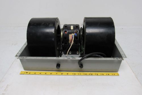 Plug-in twin package blower 115v two 2&#034; w x 5&#034; dia. wheels 1550 rpm for sale